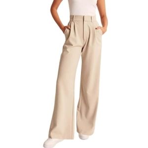 NWT Abercrombie Tailored Wide Leg Pants lk Sloane